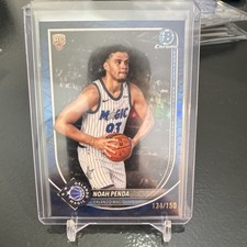 2025 Topps Bowman Chrome Noah Penda Rookie Blue Reptilian Refractor  #134/150