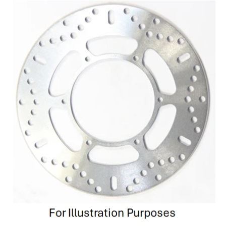 EBC MX/ATV Solid FR Brake Disc (16) Front Left for Gilera RC 125 Rally 1987-1988
