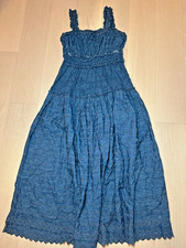 Gap X DOEN Tiered Denim Maxi Dress Women's S Ruffled Coastal Cowgirl Americana