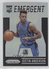 2015-16 Panini Prizm Emergent Silver Prizm Justin Anderson #21 0k8