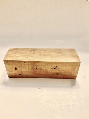 stabilized spalted flame box elder knife handle block