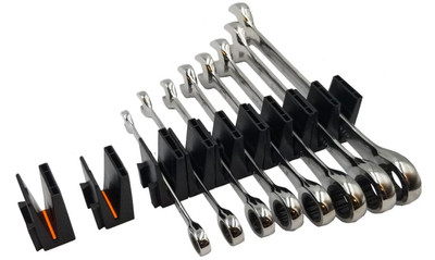 ToolBox Widget 12 Magnetic Wrench Holders Pro Series for Tool Drawer Storage