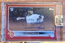 2022 Topps Clearly Authentic Autographs Red Roansy Contreras Auto RC Rookie /50