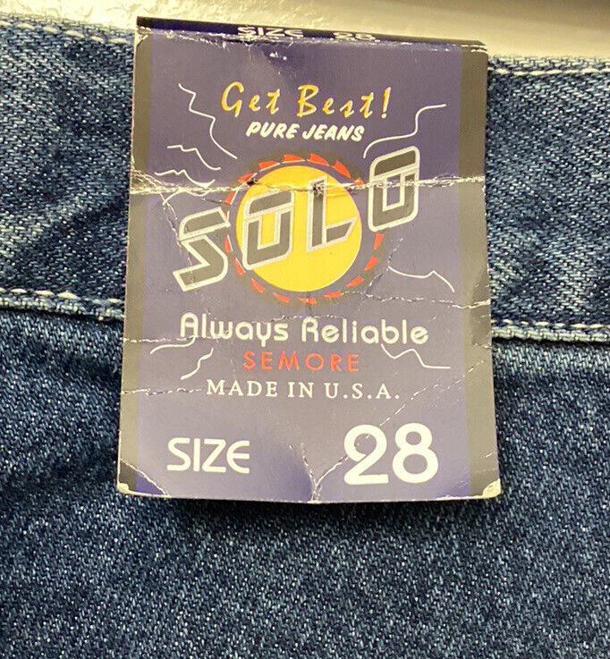 Solo Semore Vintage 90's Blue Jeans Xtra Baggy Men's Sz Solo Semore Vintage 90's Blue Jeans Xtra Baggy Men's Sz