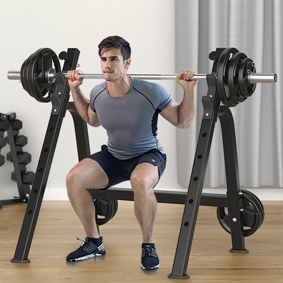 Squat rack bench online press for sale