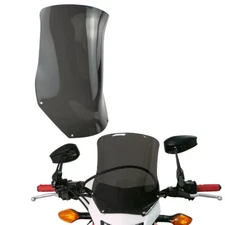 Fit For Suzuki DR650 2002-2024 Front Deflector Cover Windshield Windscreen Grey 