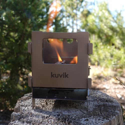 Kuvik Compact Titanium Wood Stove Ultralight and Compact Stove for
