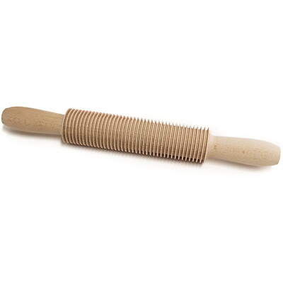 Mattarello Professionale In Legno Di Faggio 40x6 Cm – Per Pizza, Pasta E Pasticceria, EVERYJOY