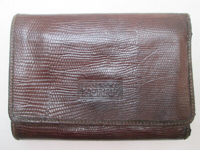 -AUTHENTISCHE Geldbörse / Portemonnaie GIANFRANCO FERRE Reptil TBEG Vintage