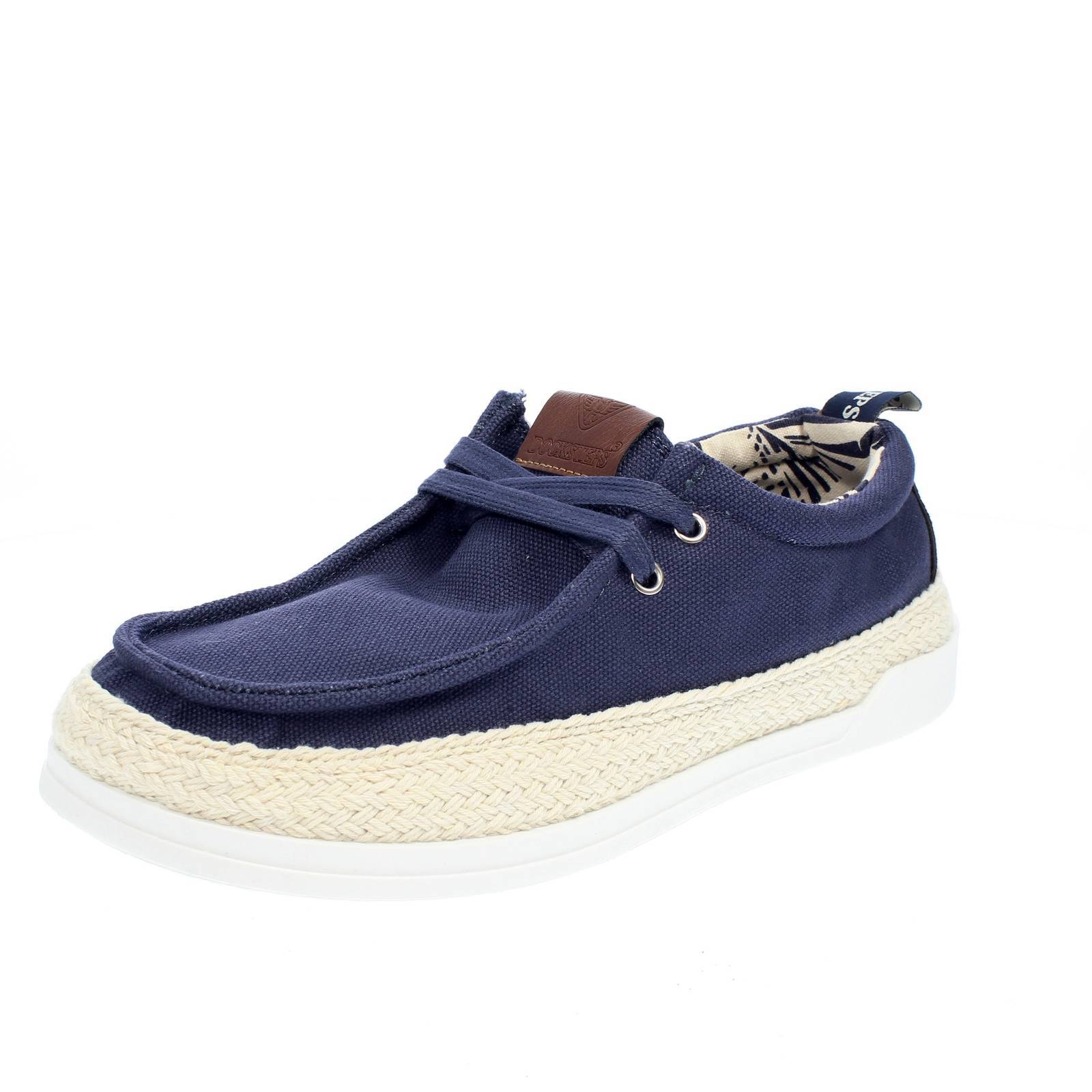 Docksteps Green Philosophy Rio - Слипоны на холсте в цвете Tela Blu - Taglia 43 Scarpe