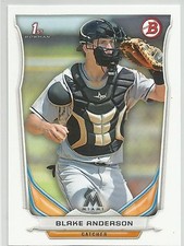 Blake Anderson Miami Marlins 2014 Bowman Draft Card