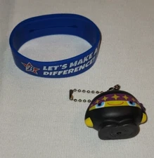 American Heart Association Jax Ninja Keychain Blue Coin Bracelet Holder Lot