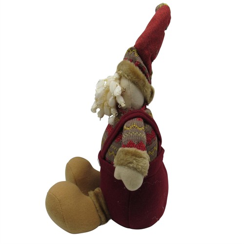 Christmas Plush Santa Claus Decorations X2 (Xmas Festive Soft Toy Ornament) - Picture 3 of 7