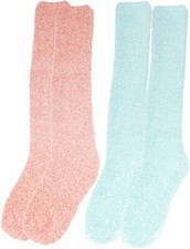 Women's Fuzzy Feather Soft Cozy Knee High Socks