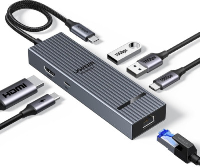  UGREEN REVODOK PRO 10Gbps USB C HUB HDMI 4K@60Hz ETHERNET ADAPTER