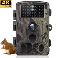 Wildlife Trail Camera 50MP 4K Game Night Vision Outdoor Motion Hunting Camera