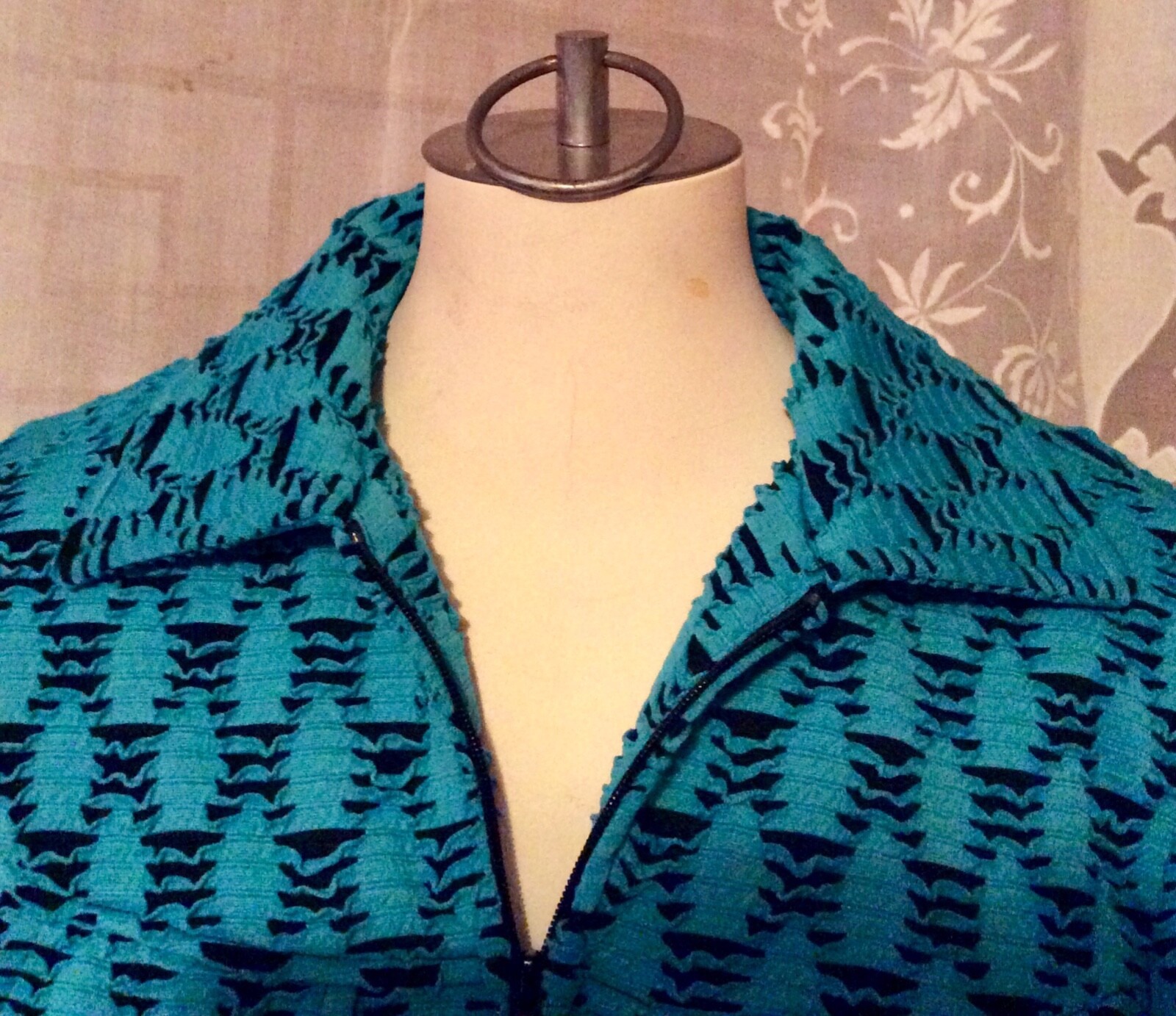 Rafael Jacket Zip Front Knit Easter Spring Blue T… - image 2