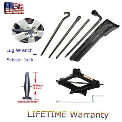 Ford F150 Spare Tire Tool Kit 2004-2016 + 2 Ton Scissor Jack Set