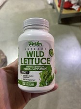 Wild Lettuce Herbal Supplement 120 Capsules Exp 1/27