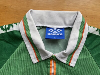 IRELAND 1996 1998 HOME FOOTBALL SHIRT SOCCER JERSEY UMBRO sz XL