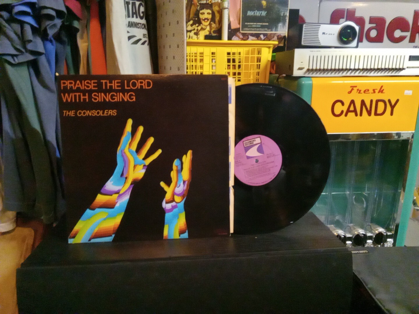 The CONSOLERS RARE Vinyl Soul Black Gospel Lp NASHBORO Praise The Lord With Sing