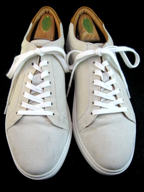 SAOLA Allen Edmonds "COURTSIDE" Sneakers derby scamosciate 9 D grigio chiaro (447N)