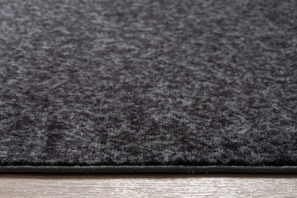 Non Slip Carpet Runner Rug, Machine Washable, PVC Rubber Backing, Dark Gray - Image 4 of 4