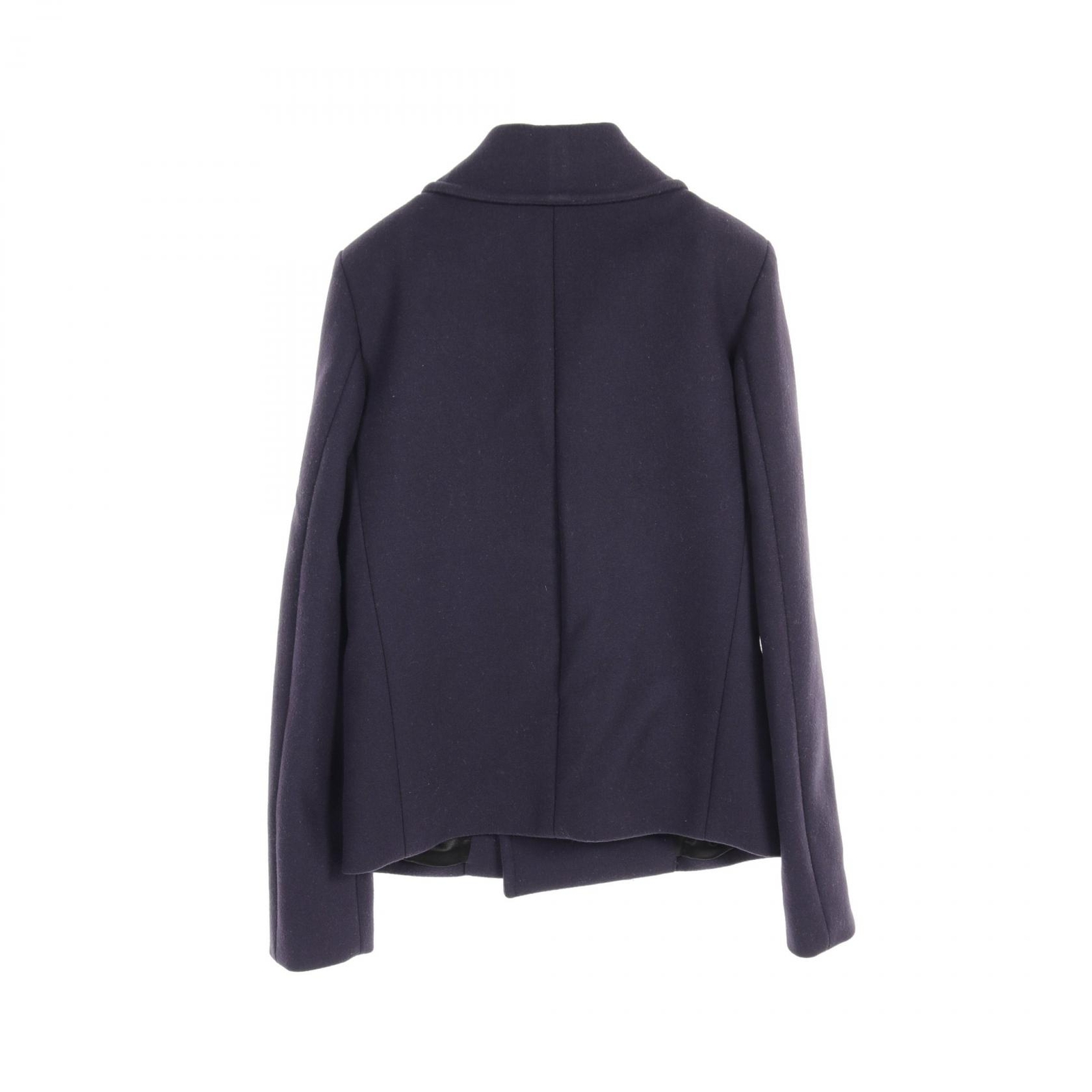 Cappotto SAINT LAURENT PARIS 437873 lana navy usat uom