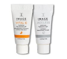 Image Ageless Filler + Vital C Eye Gel Sample Duo 3ml each Travel Size