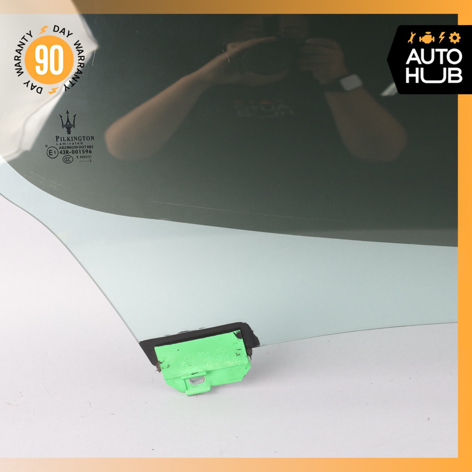 03-13 Maserati Quattroporte M139 Rear Right Passenger Side Door Window Glass OEM