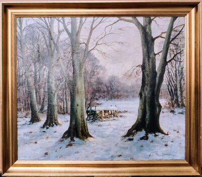 Jens Christian Bennedsen (1893-1967): WINTER IN FOREST, original