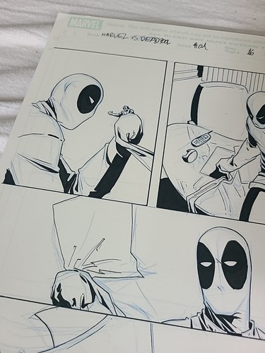Deadpool Kills the Marvel Universe Original Comic Art Artwork Page 16 Issue # 1 - Picture 3 of 7