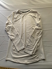 Under Armour Boys Whited Fitted Long sleeve Shirt Size SM