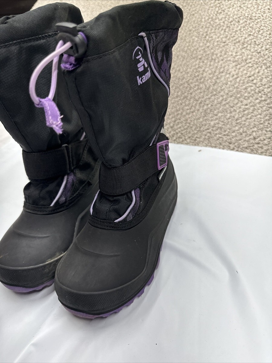 Kamik Waterbug Waterproof Winter Snow Boots Purple Pink Girls