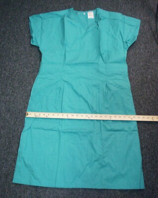 slim fit dress slacks Women's Medical Scrub Dress | Teal main image 0