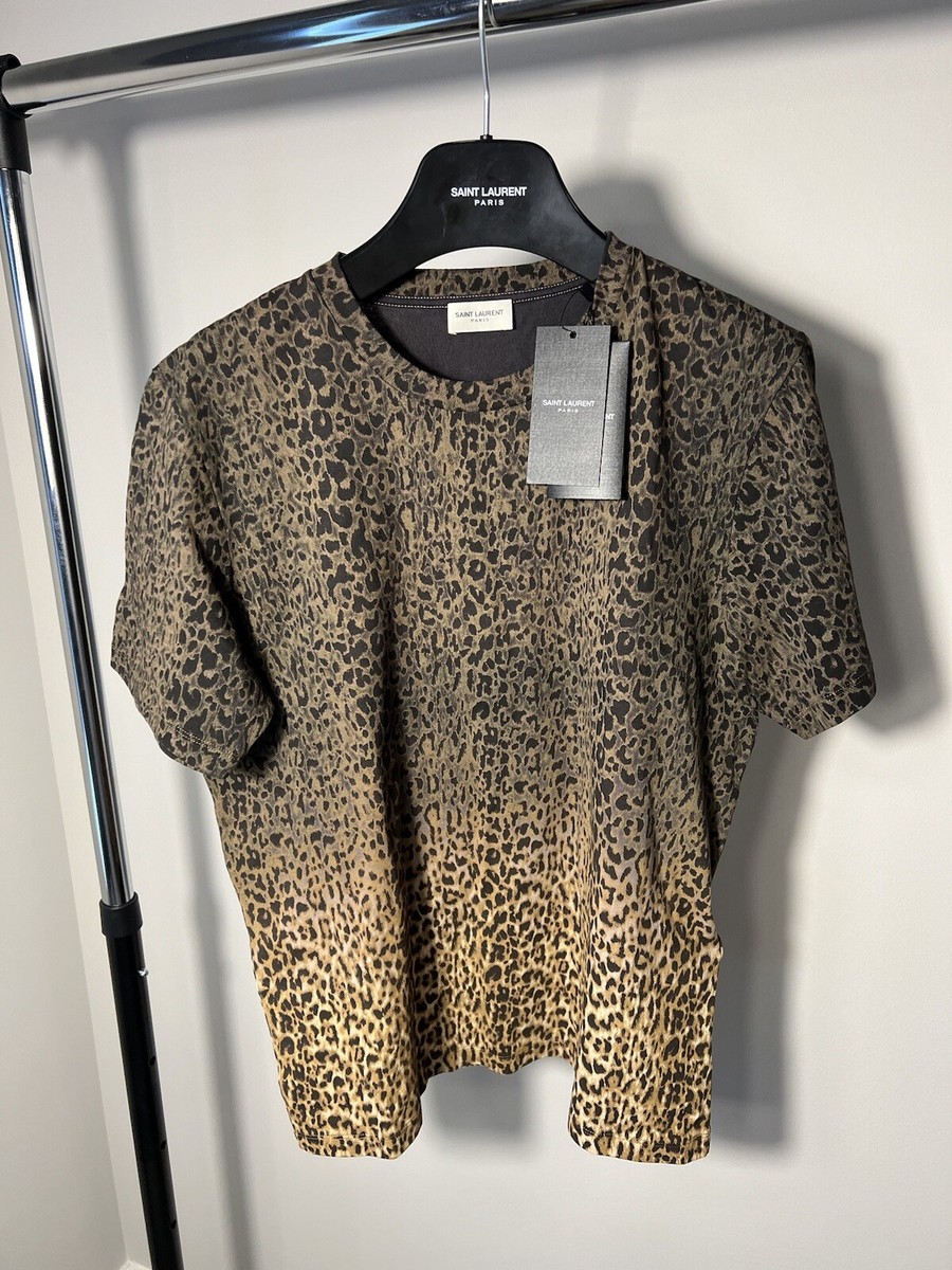 Saint Laurent Leopard T Shirt M | eBay