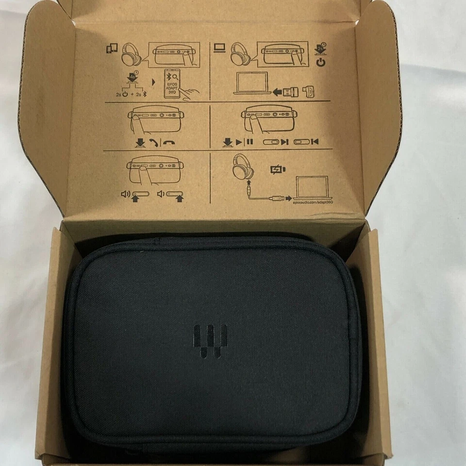 EPOS Adapt 361 UC Wireless Bluetooth ANC Computer Headset MS  with USB-C Dongle - Image 4 of 4