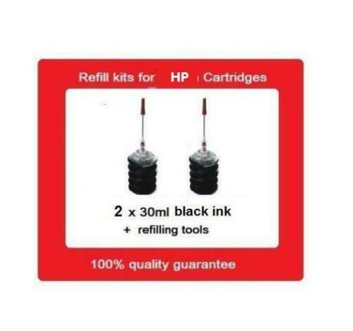 2 x refill kits for HP67XL HP67XXL & HP67 Black ink Cartridges HP Envy Pro 6420 - Bild 1 von 1