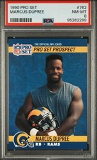 1990 Pro Set — Marcus Dupree — ROOKIE — PSA 8 — NEW Case (Nov 2024)