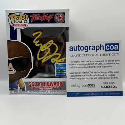 Michael J Fox AUTOGRAMM - Teen Wolf - Scott Howard signiert Funko Pop ACOA