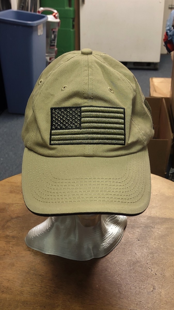 LA Police Gear Tan Khaki Adjustable Baseball Cap Hat Embroidered