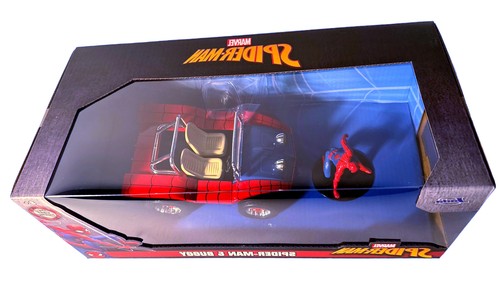 Jada Toys 33729 Marvel Spider-Man 1:24 Buggy Die-cast Car & 2.75" Figure - Picture 3 of 4