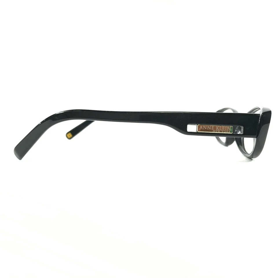 Anne Klein Eyeglasses Frames AKNY 8059 147 Black Round Oval Full Rim 52-14-135 - Image 4 of 4