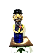 RARE stainley ferguson   MAN STATUE     ( )    pottery, folk art  22'' x 5''