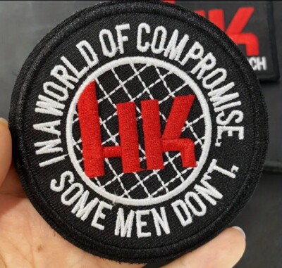 HECKLER & KOCH Hk Round Embroidered Patch Hook/Loop MP5 USP Firearms Shooting