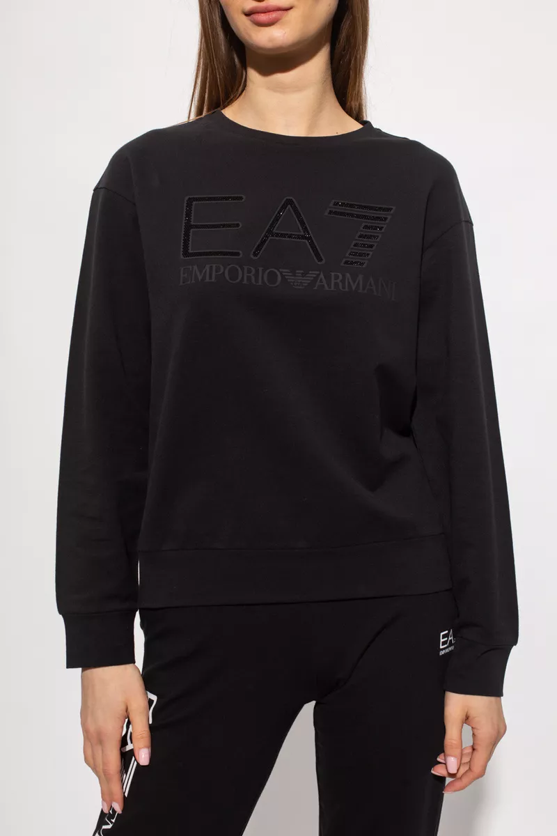 Ea7 sweatshirt black sale