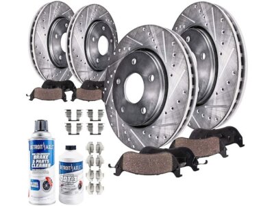 For Porsche Cayenne Brake Pad and Rotor Kit Detroit Axle 48955TNND