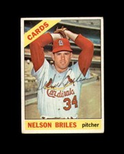 Nelson Briles Hand Signed 1966 Topps St. Louis Cardinals Autographed