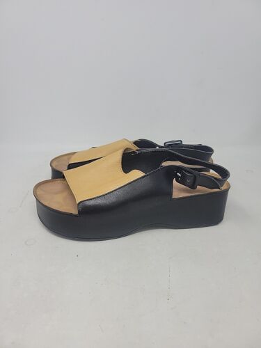 Robert Clergerie Wedges Black And Tan Made In France Size 8.5 - Picture 2 of 24