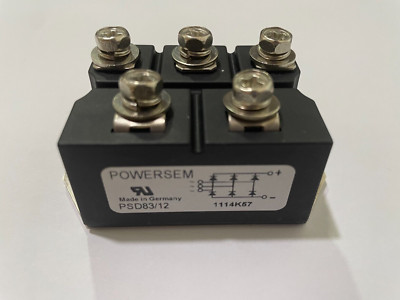 PSD83/12 Bridge rectifier: three-phase; Urmax: 1.2kV; If: 100A; Ifsm: 1kA 'UK'